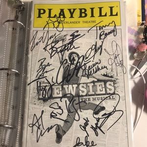 NEWSIES signed Playbill